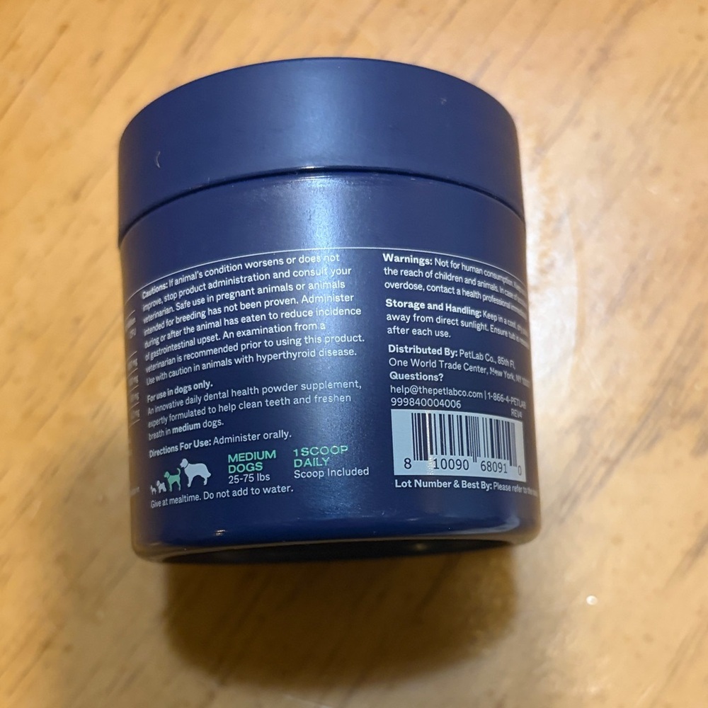 New PetLabCo ProBright Advanced Dental Powder for Dogs - 30 Scoops - Picture 3 of 3